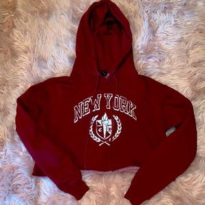 New York cropped sweatshirt